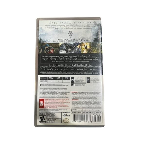 Nintendo Switch The Elder Scrolls V Video Game (16467) - Picture 2 of 2